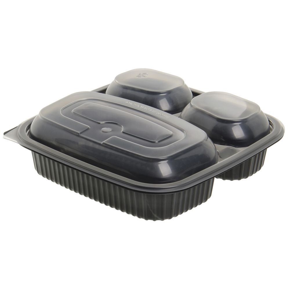 Anchor Packaging 4118523 Culinary Square? 21/6/6 oz 3-Compartment Polypropylene