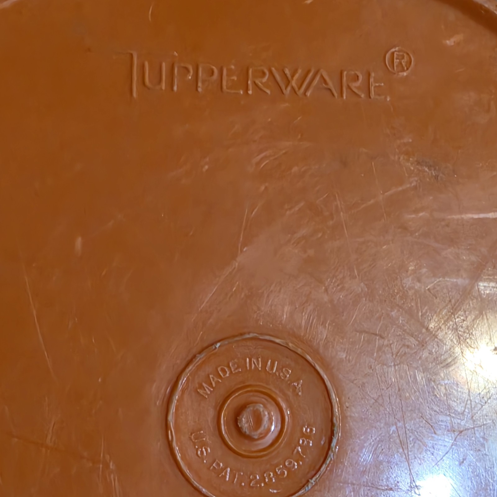 Tupperware Servalier Vintage Orange Round Snap Lid Canisters Set of 4 1.1-1.8L