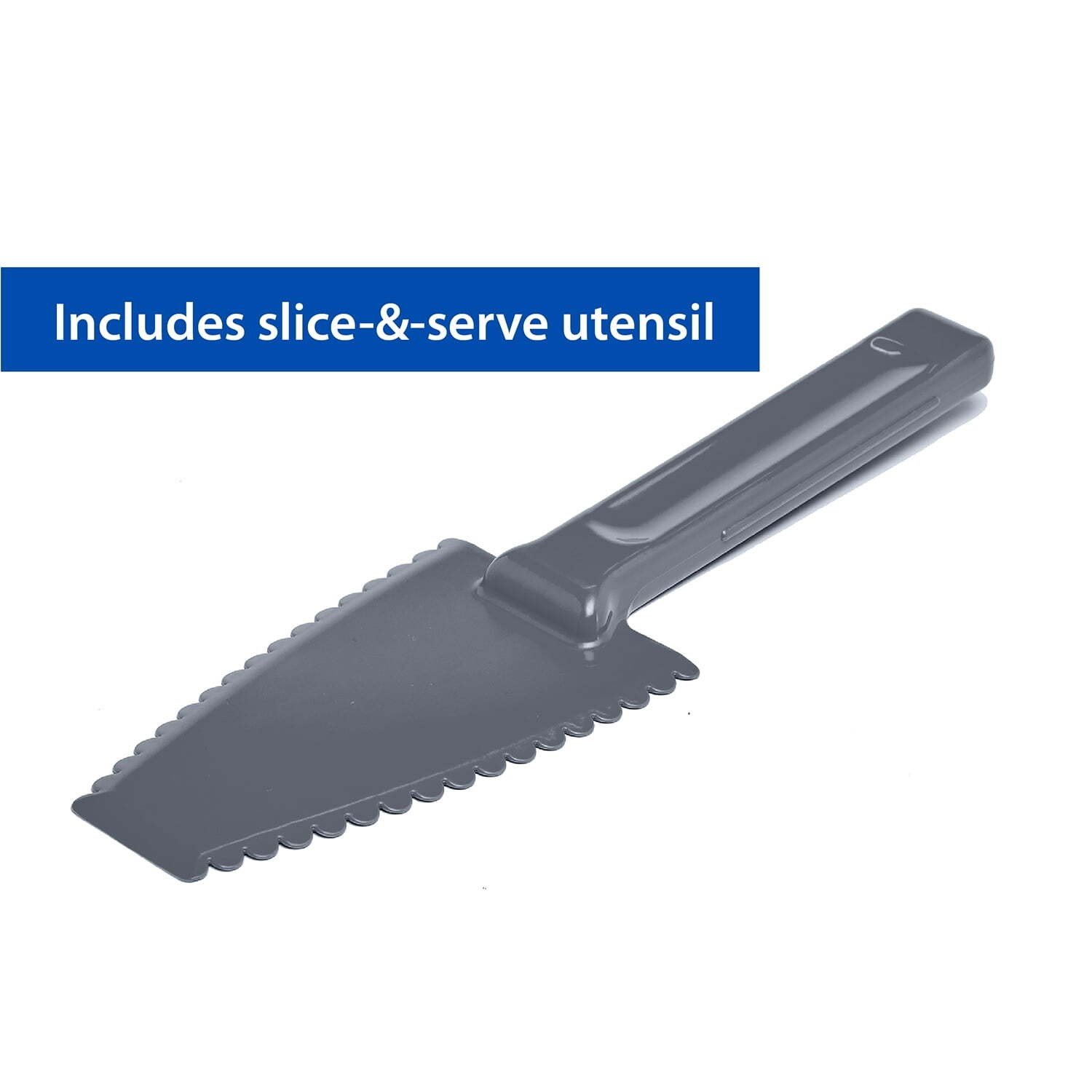 Dessert Carrier Rectangular Design Clear Plastic with Dark Gray Handle Clasps
