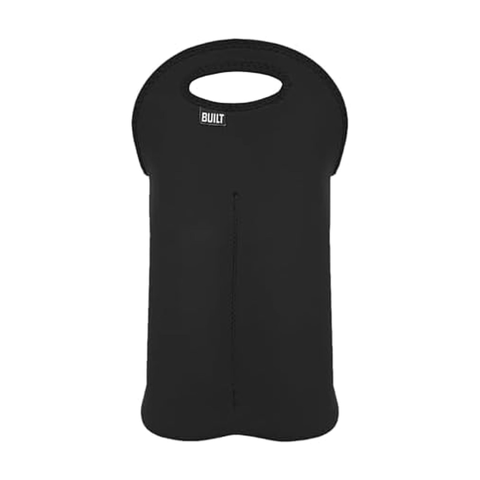 Built 2B-Blk 2-Bottle Stain Resistant Neoprene Wine/Water Bottle Carry Tote