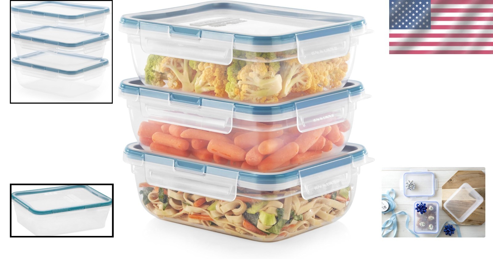 Plastic Total Solution 3-Pack – Airtight Containers
