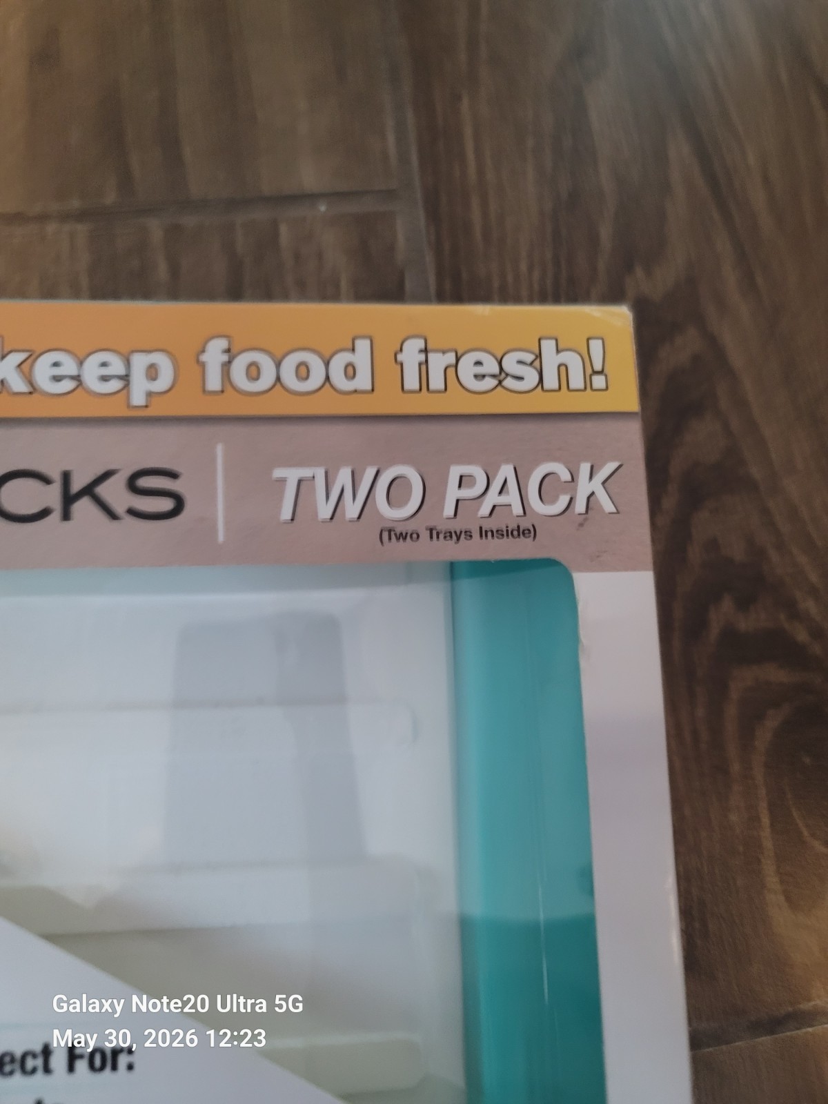 Lot of 2 Skinny Stacks Food Storage Trays Two Pack As Seen On TV BPA Free Blue