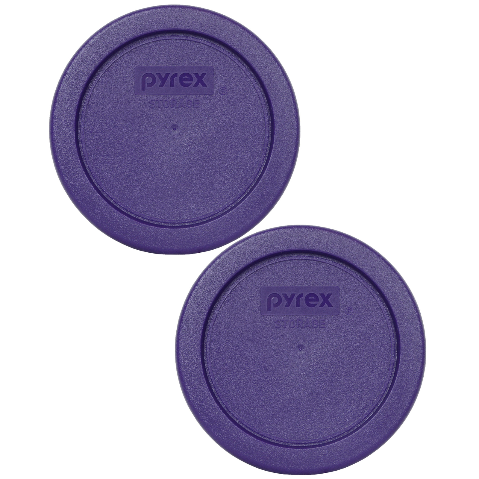 Pyrex 7202-PC Plum Purple Plastic Replacement Storage Lid Cover (2-Pack)