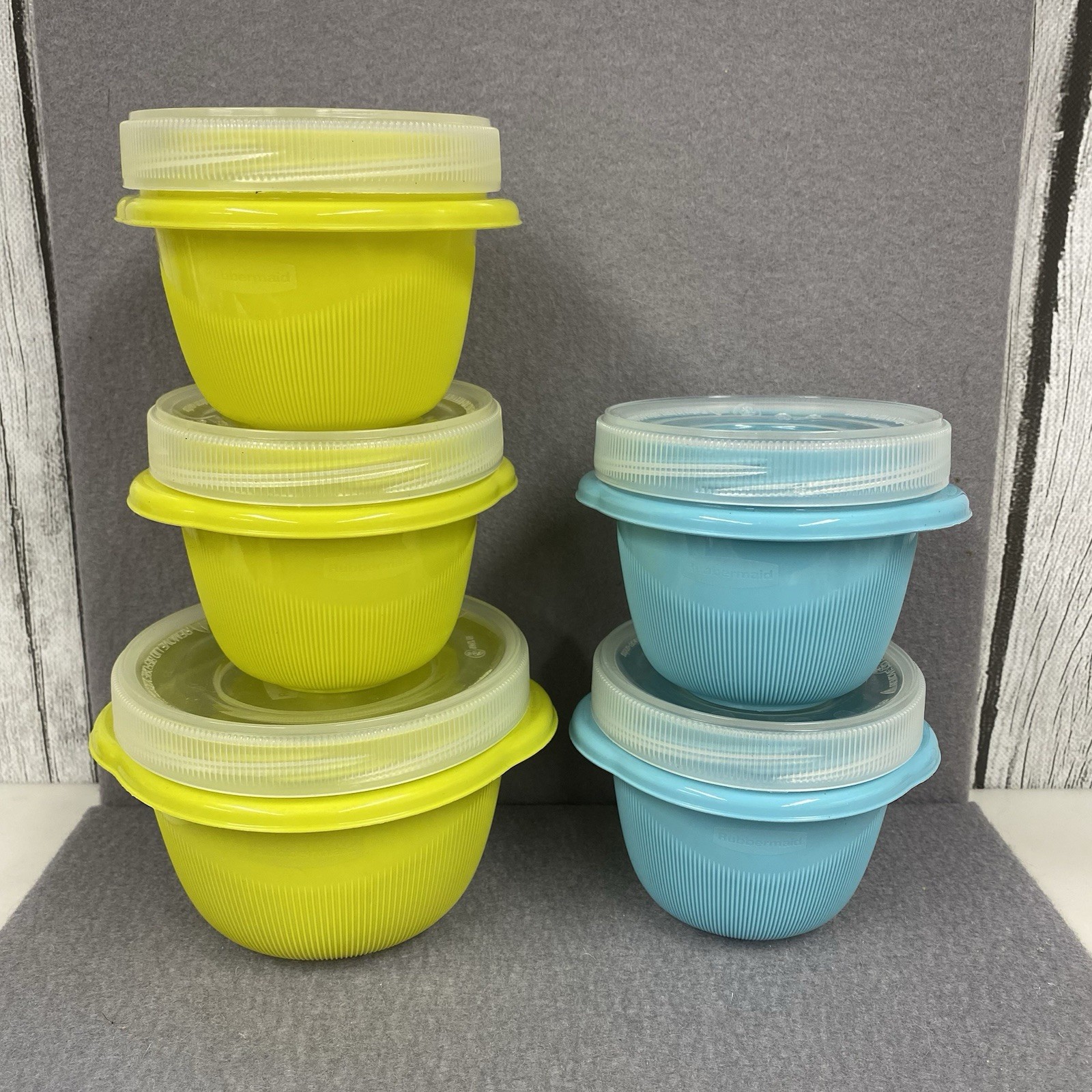 Rubbermaid Take Alongs Twist & Seal Food Storage Containers Set Of 5 – READ