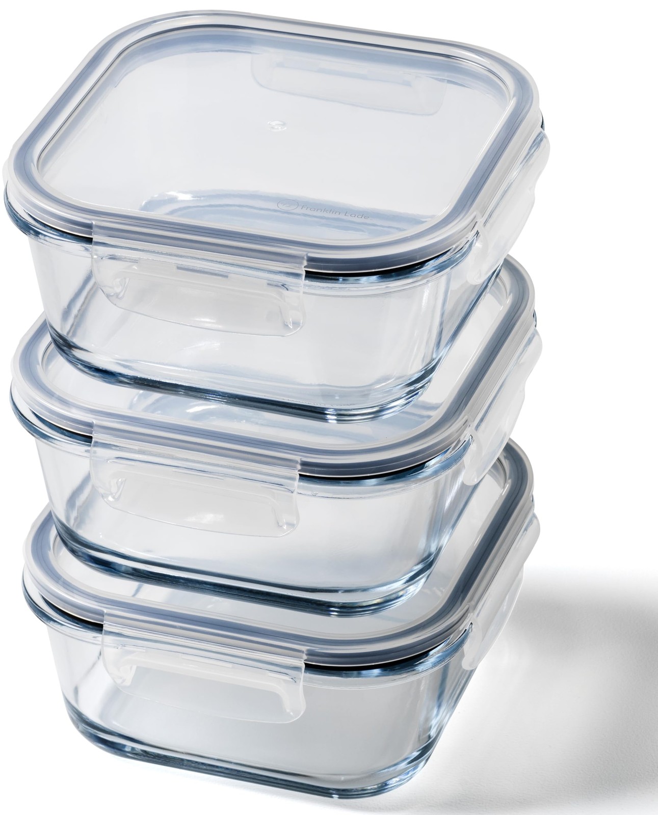 Glass Meal Prep Containers | 3 Pack Square Set 27oz/3.4 cup | Glass Food Stor…