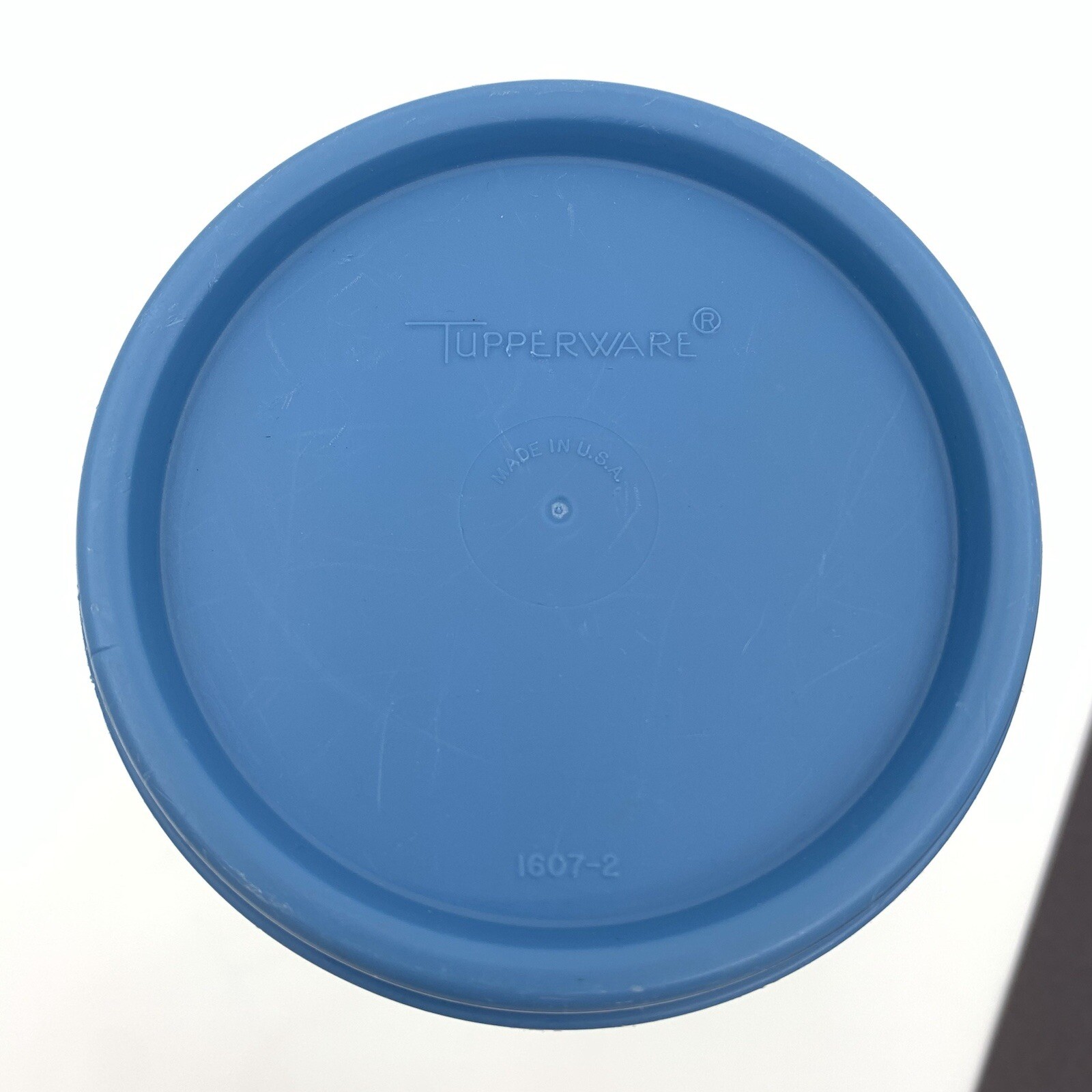 Vintage Tupperware Module Mates Spaghetti Container #4 Light Blue Lid 30 fl oz