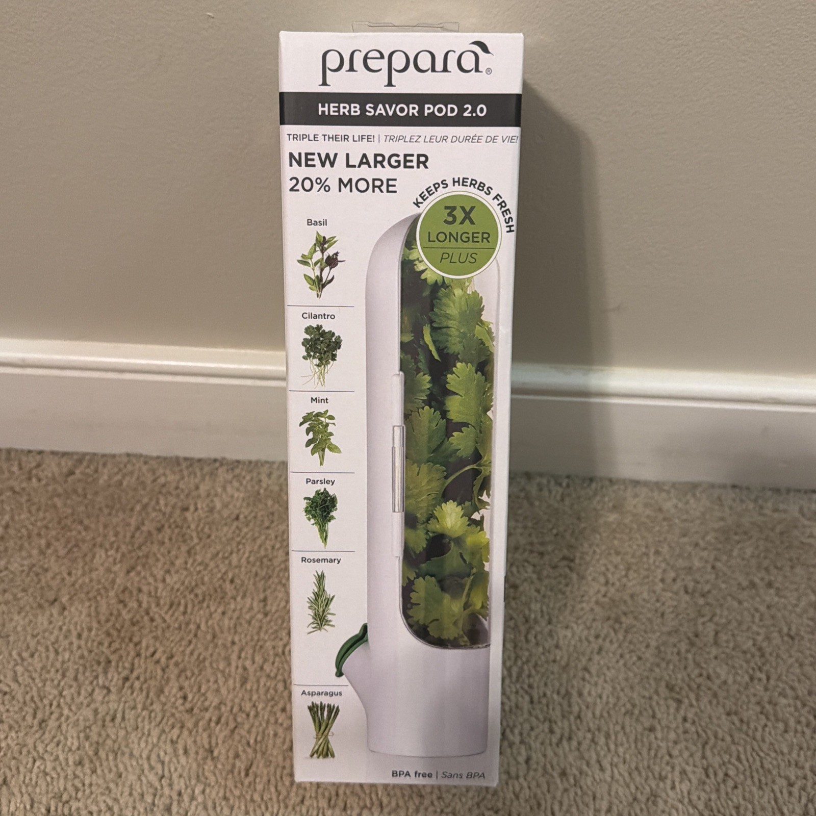Prepara Chop Scoop Herb Savor POD 2.0 Dressing Shaker All Brand New