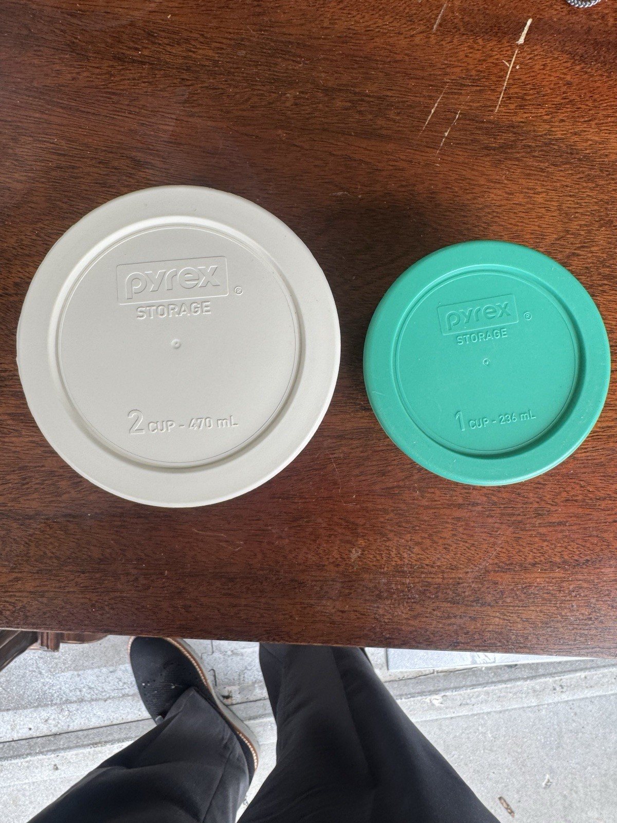 Pyrex Glass Storage Bowls 1 Cup 2 Cup w Lids Set Food Storage Clear