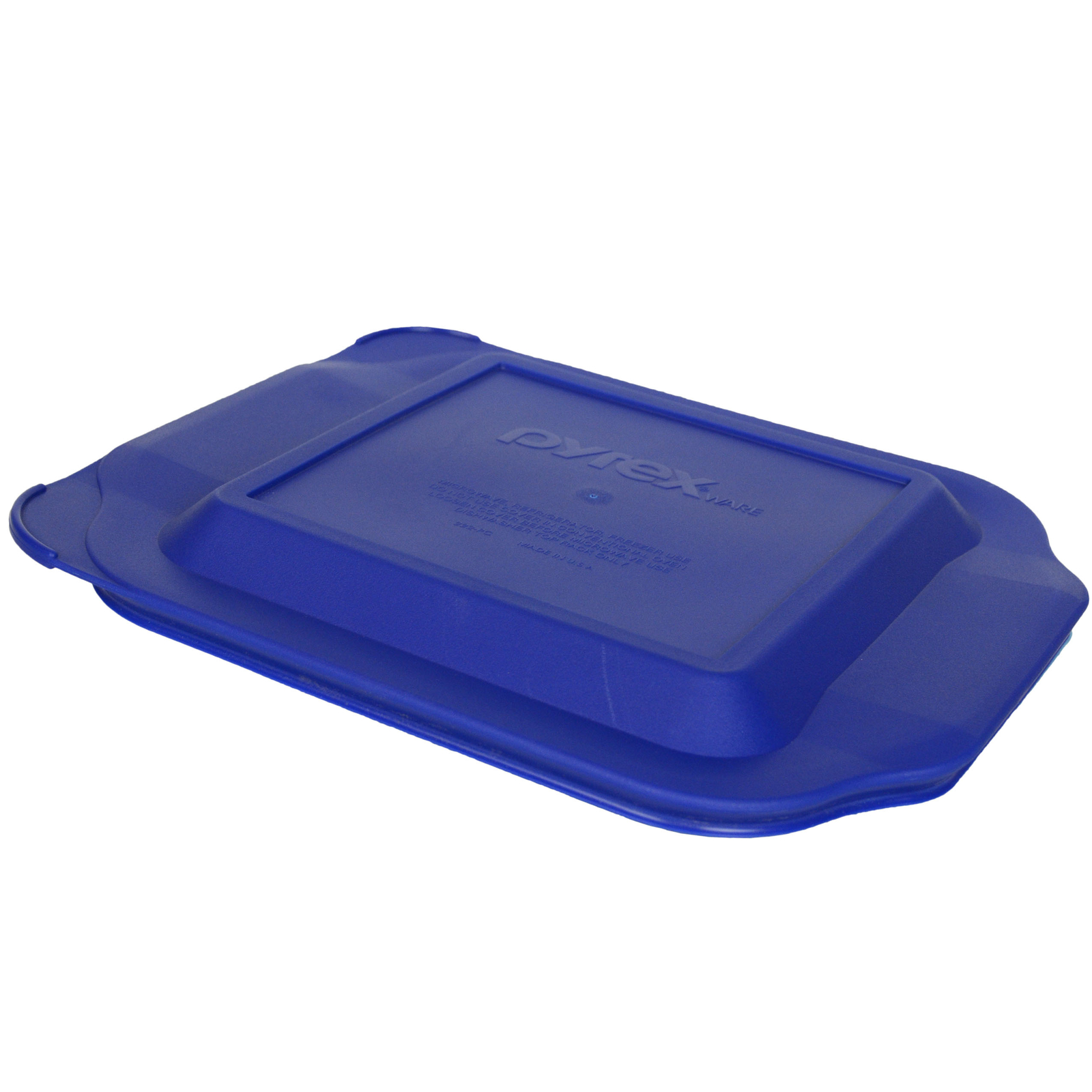 Pyrex (1) 222 2qt Glass Baking Dish & (1) 222-PC Blue Lagoon Lid