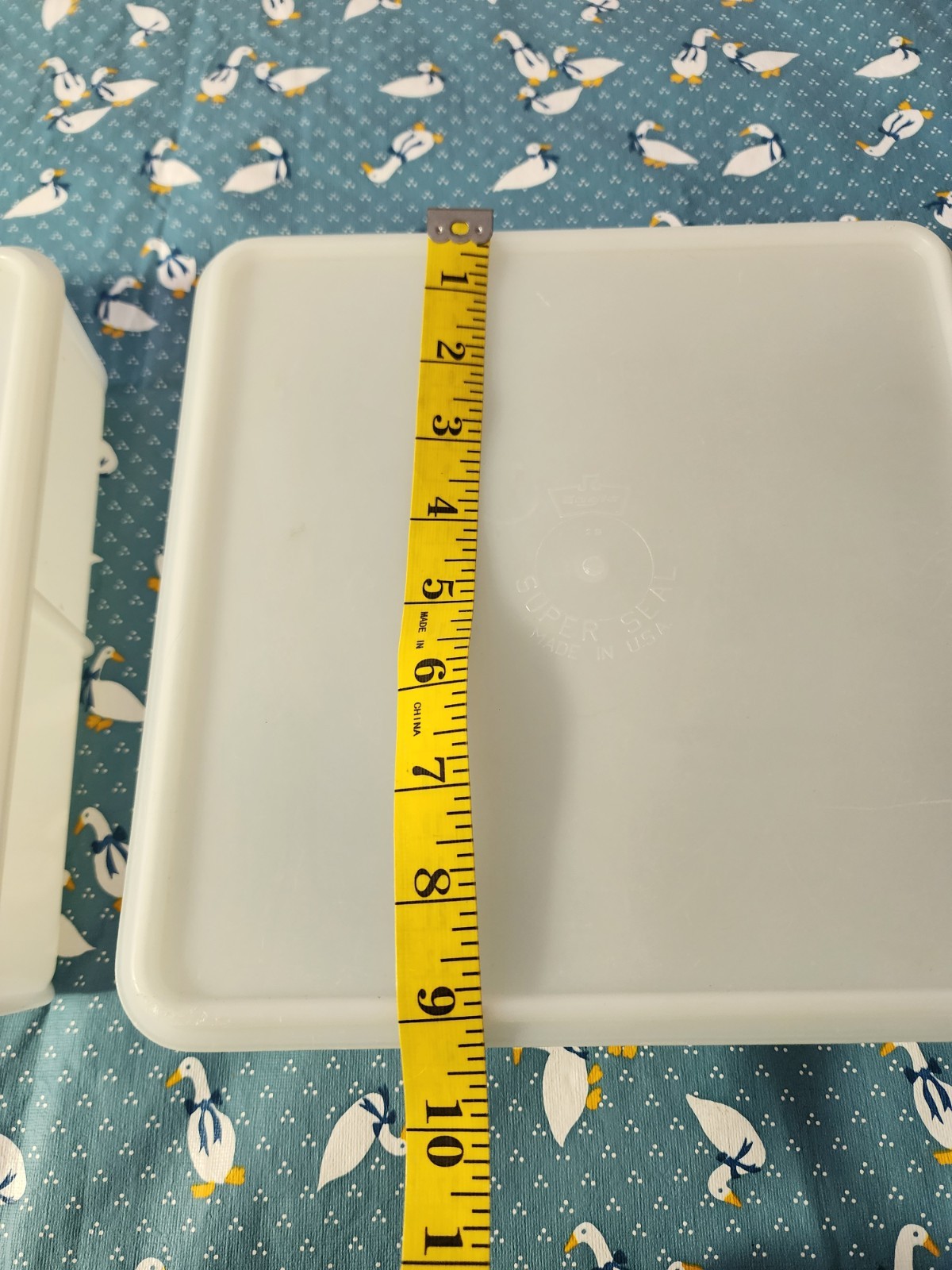 2 Vtg Eagle Super Seal Snack And Store 9 X 9 Food Storage Containers