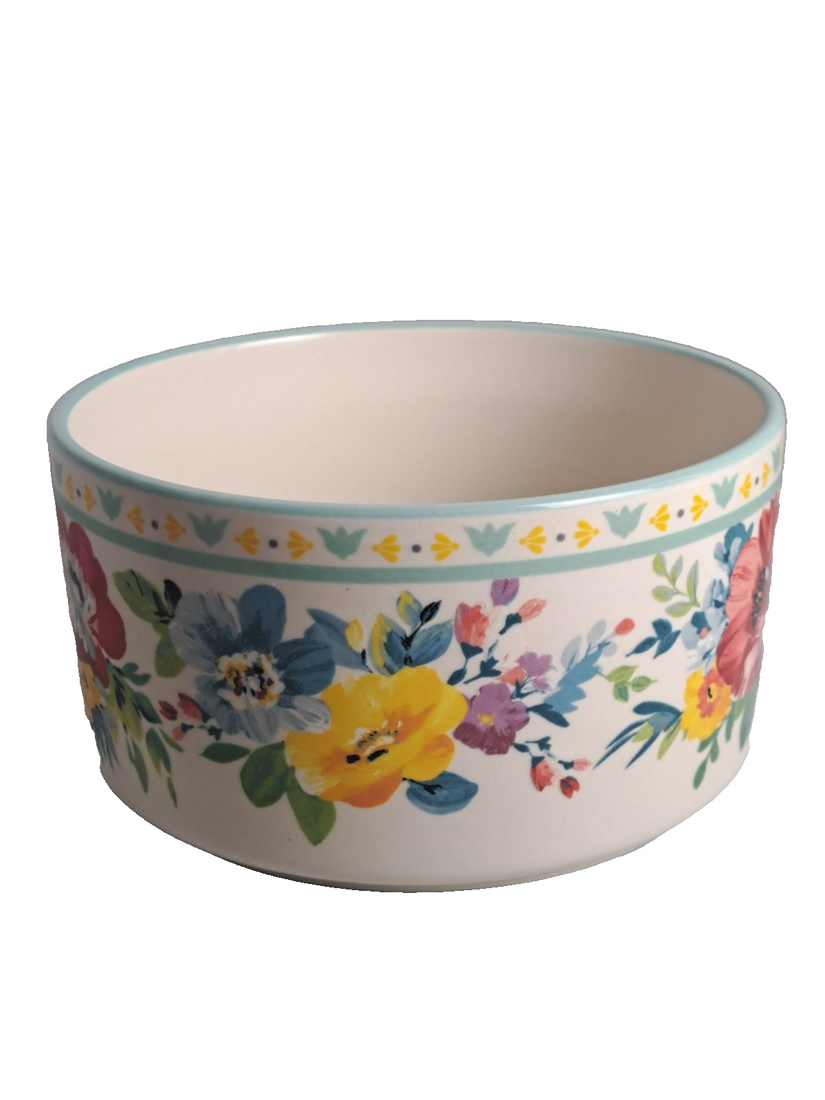 PIONEER WOMAN Stoneware Food Storage Container SWEET ROMANCE BLOSSOMS- NO LID
