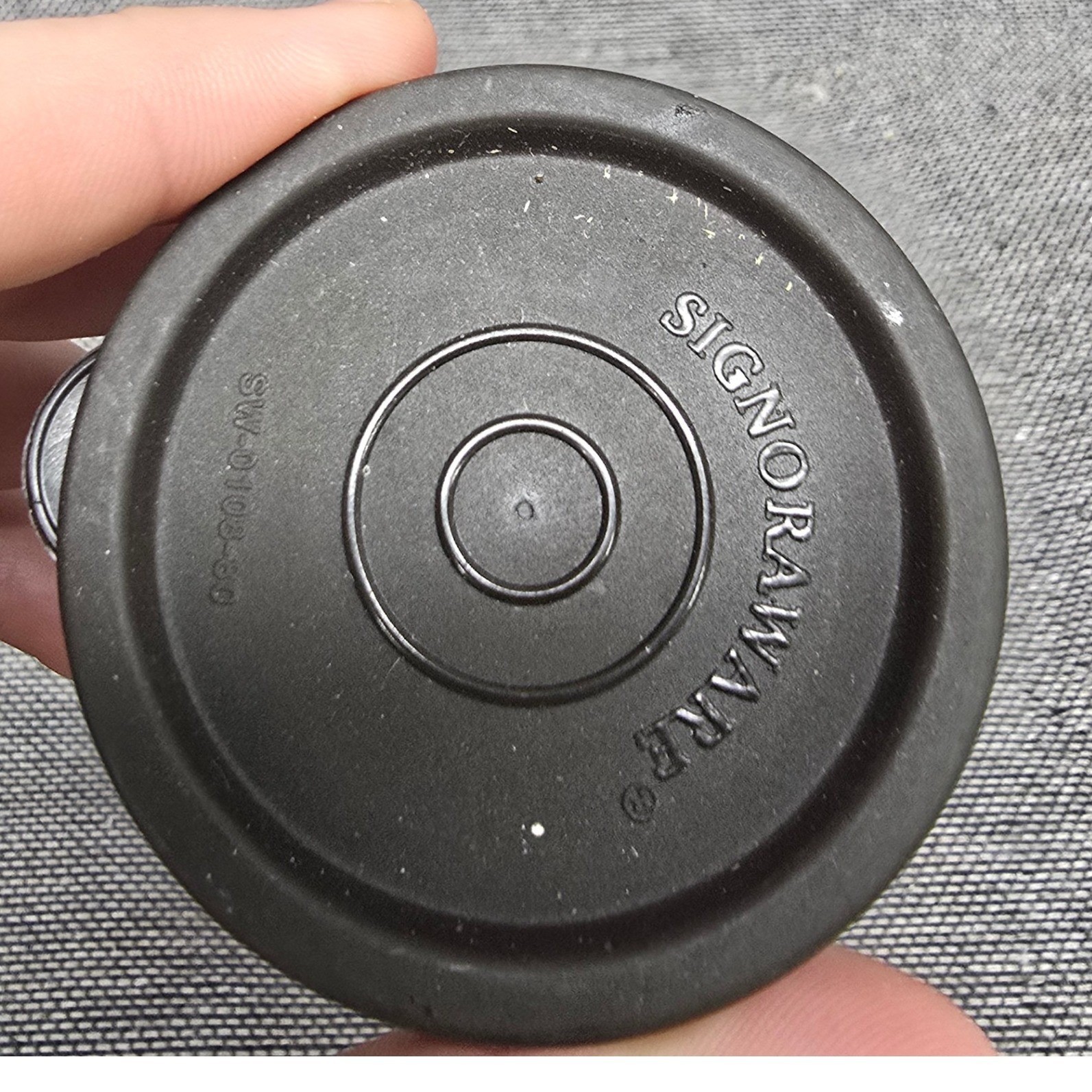 Signoraware Food Storage Containers Small Round 4pc Set Black Clear 80ml