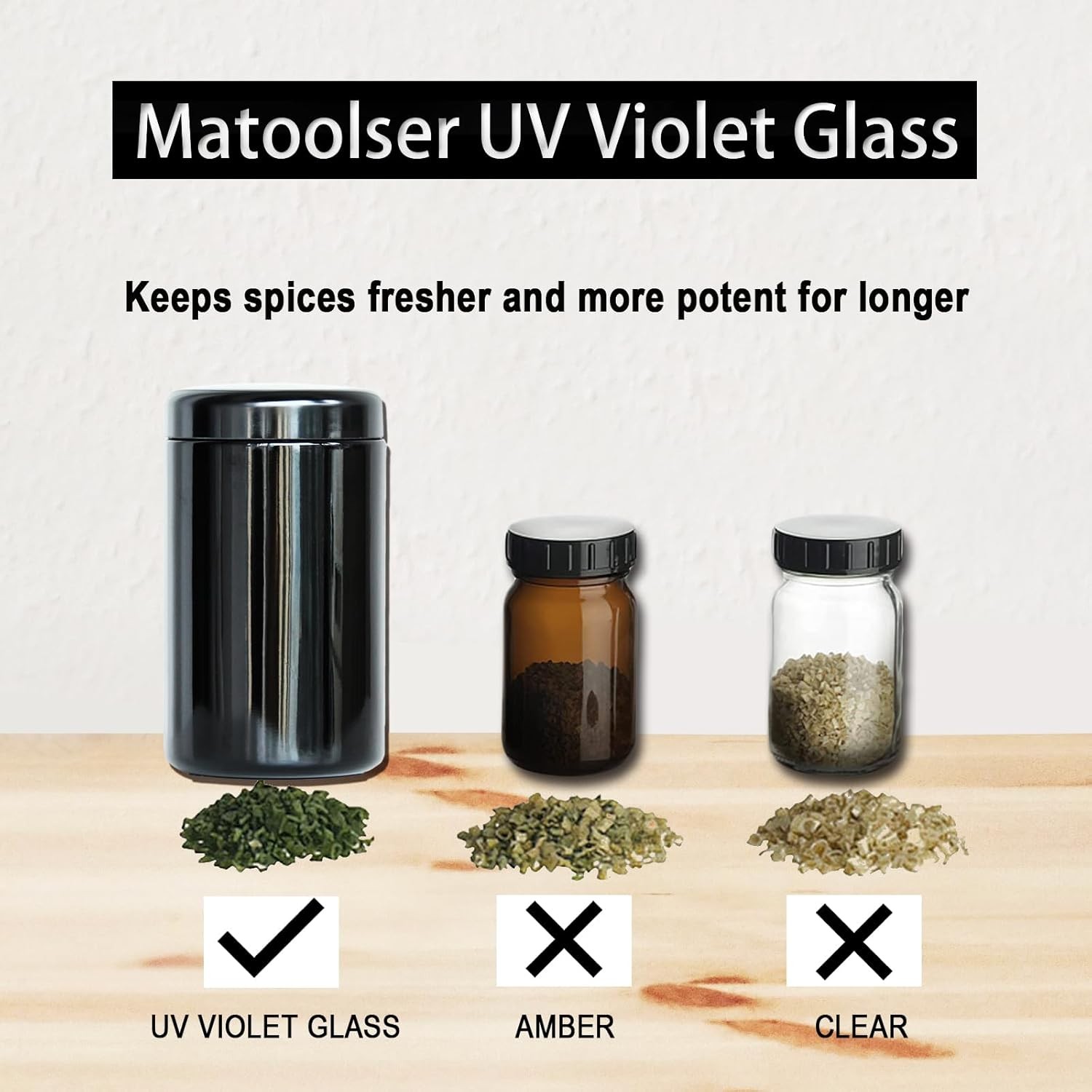 Black Glass Airtight Storage Container Jar 1000ml 2 Oz with UV Protection for