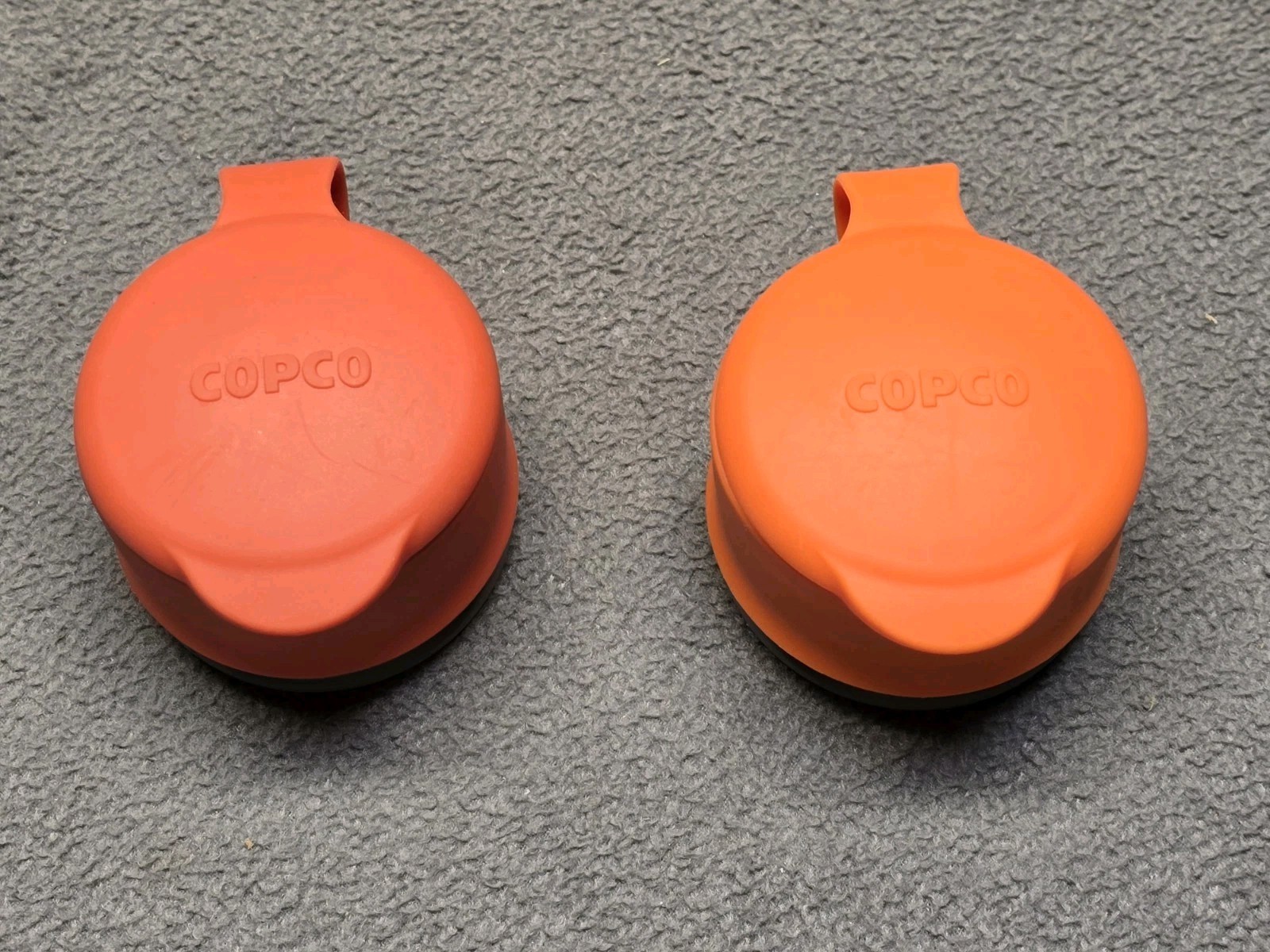 Two Copco Small Bag Caps Cover & Seal Your Bags For Easy & Fresh Storage, Orange