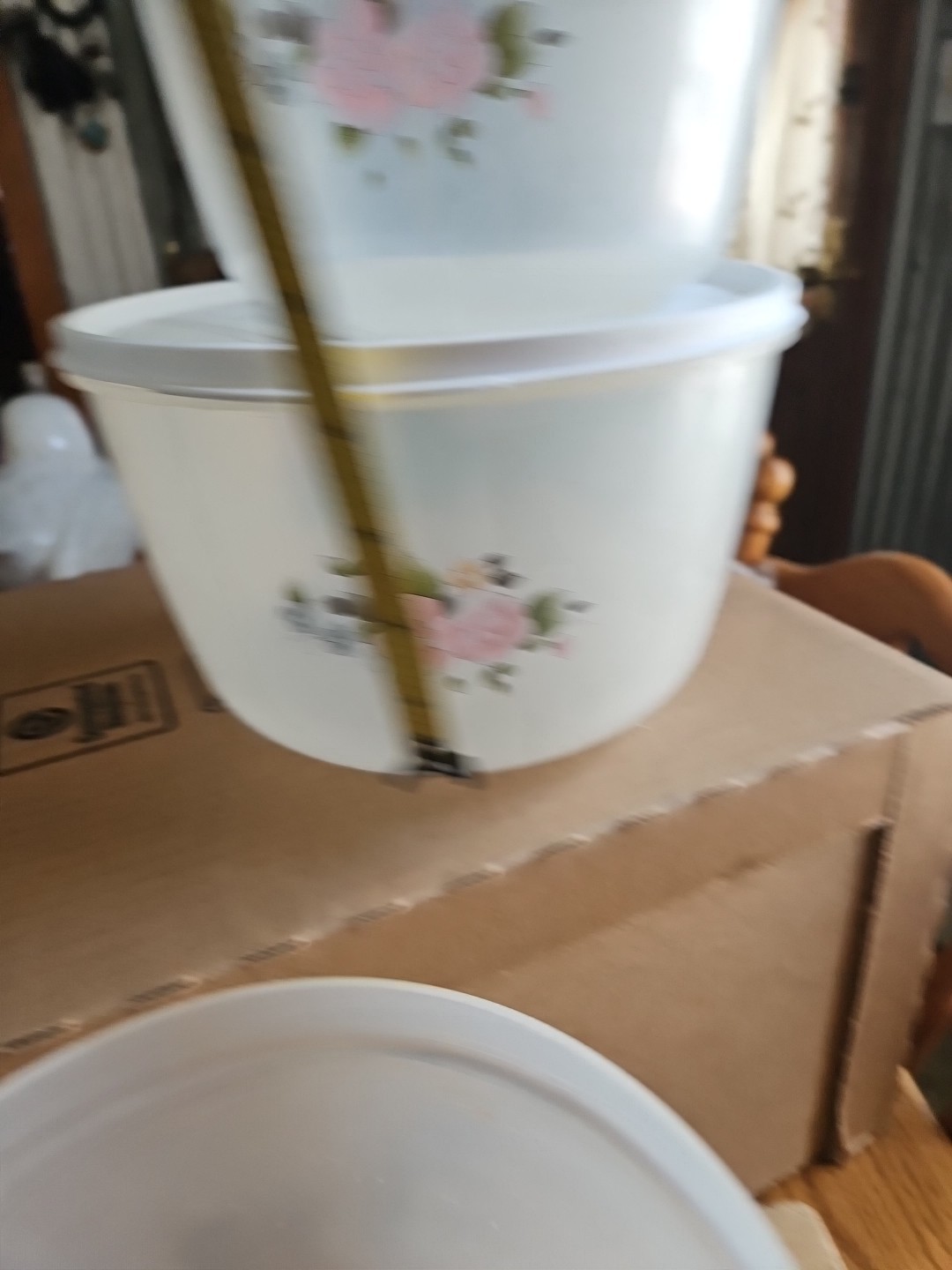 Pfaltzgraff Tea Rose Vintage Freezette II Plastic Container Set EUC – RARE ITEM!