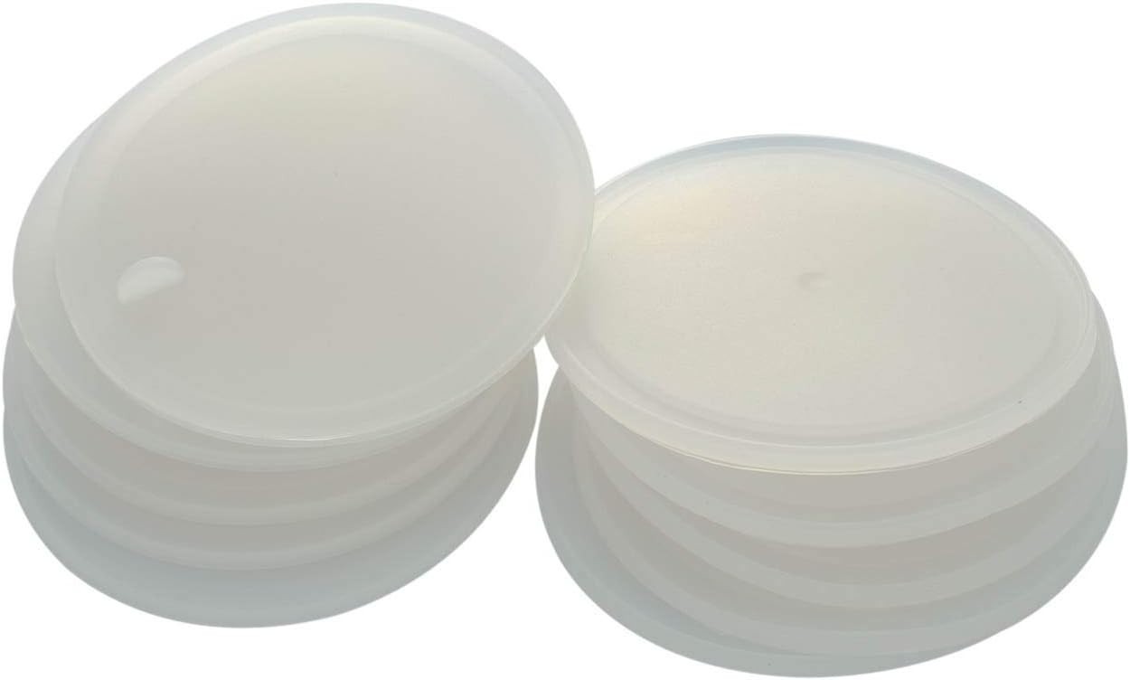 Leak Proof Platinum Silicone Sealing Lid Inserts/Liners for Mason Jars 10 Pac…