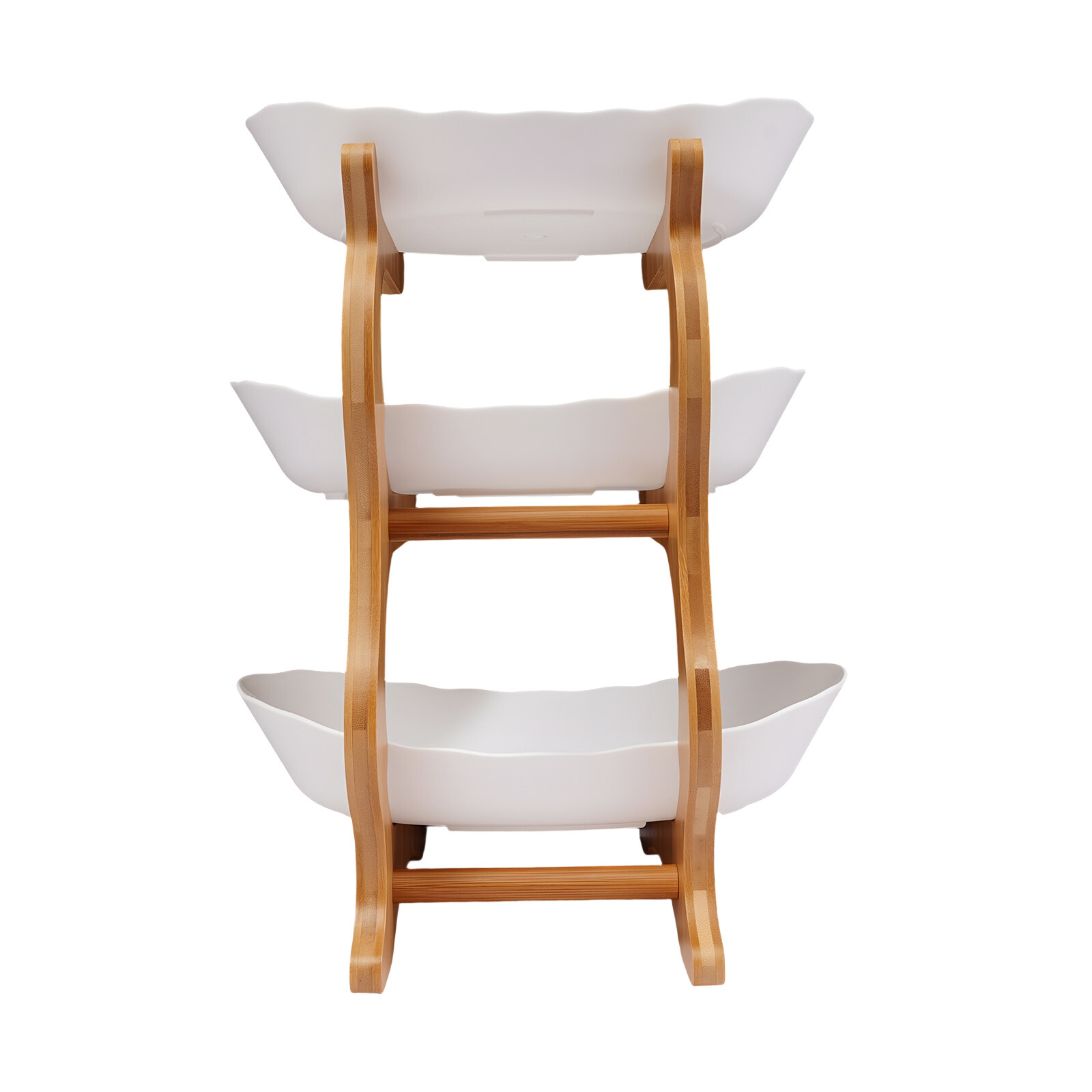 3Tier Fruit Basket Bowl Holder Stand Kitchen Organizer Snacks Vegetable Storage