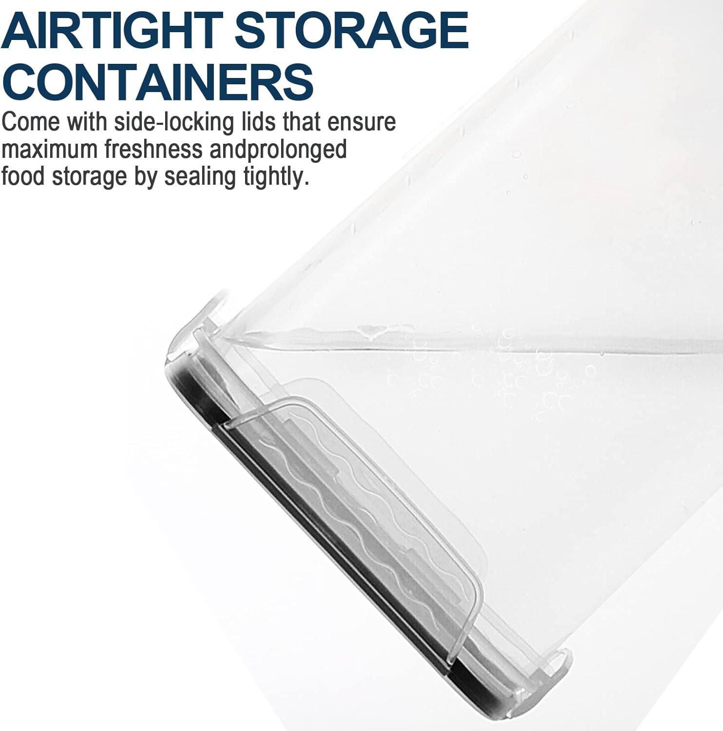 Extra Large 7Qt / 6.5L/220Oz Tall Food Storage Containers, WIDE & DEEP, 4-Piece