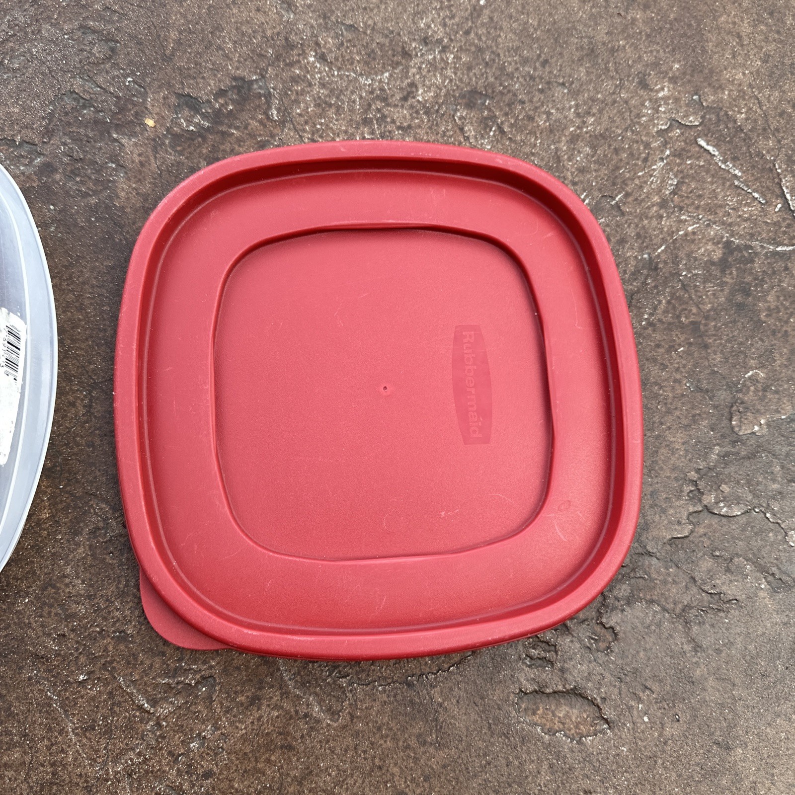 Rubbermaid Divided 3 Compartment Container Plate #7K74 & Lid #7J70 Meal Prep