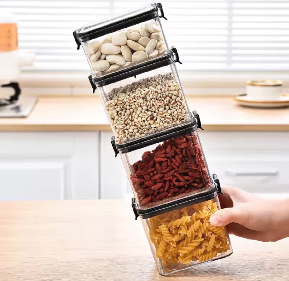 Sealed Jars Kitchen Grain Storage Organizer Large Tank Plastic Moisture-proof St