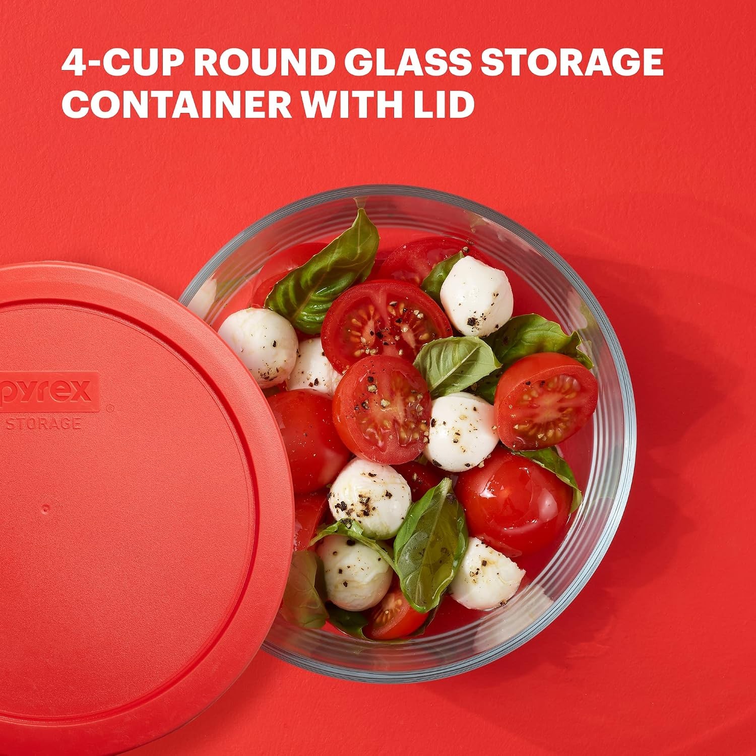 Simply Store Glass Food Storage Container Snug Fit Non-Toxic Plastic BPA-Free