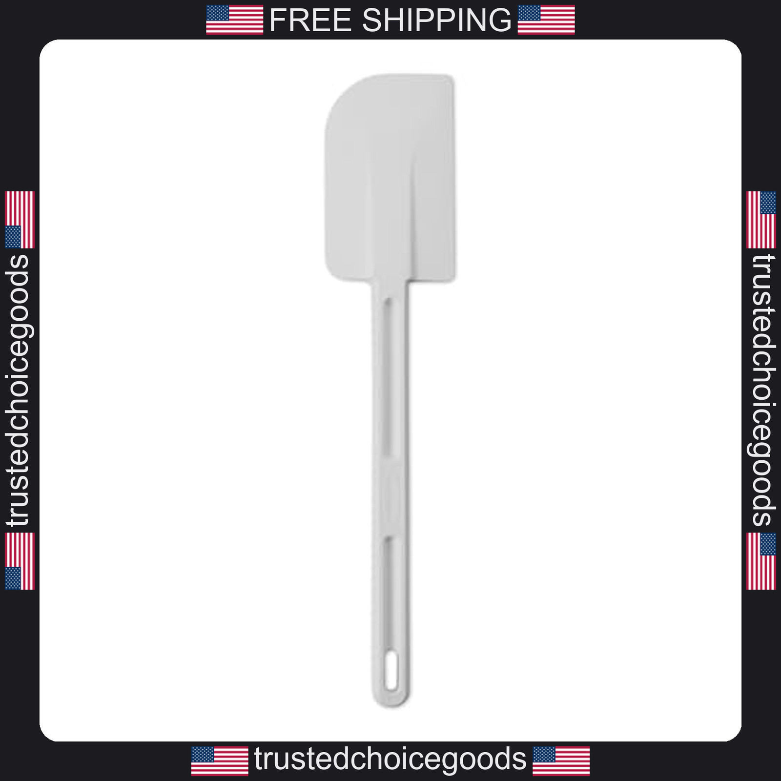 Rubbermaid Commercial Spatula 13.5 Inch Food Scraper Dishwasher Safe White