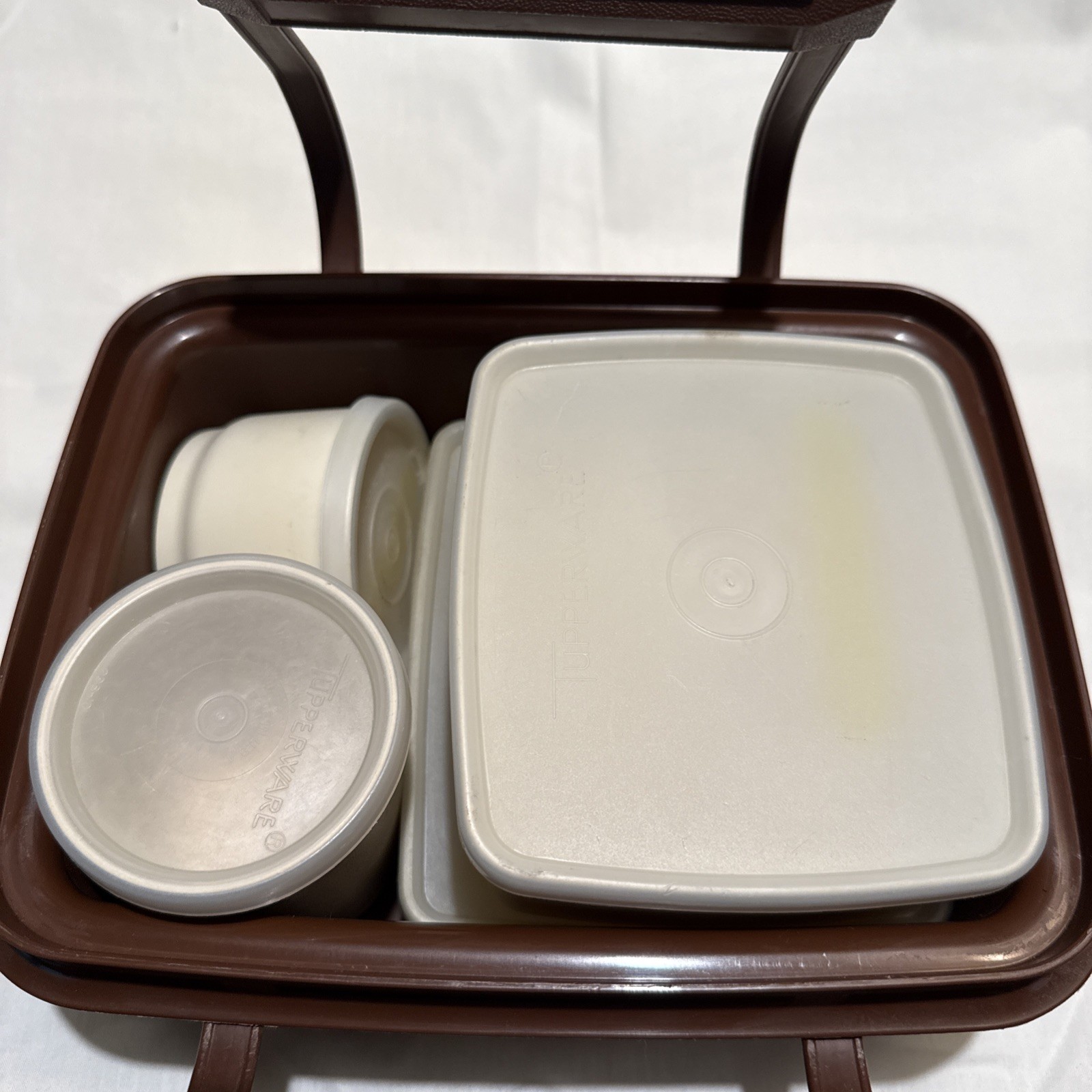 Vintage Tupperware Pack N Carry Lunch Box Complete Set