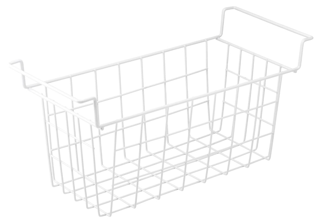 2 Pack 17.5″ Freezer Organizer Bins, Metal Wire Storage Baskets for Chest Freeze