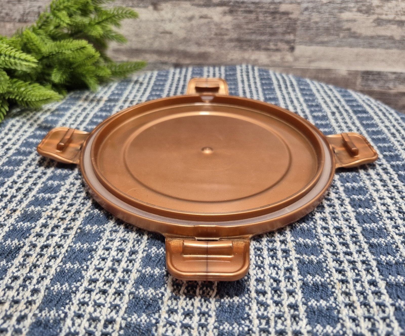 Locking Tab 5 7/8″ dia Round Food Storage Container Lid, COPPER Color (Lid Only)