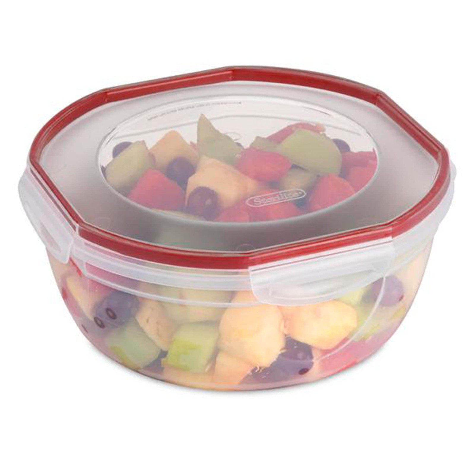 STERILITE Rocket Red Sterilite Plus Ultra Seal Latching Bowl, 4.7 Quart,