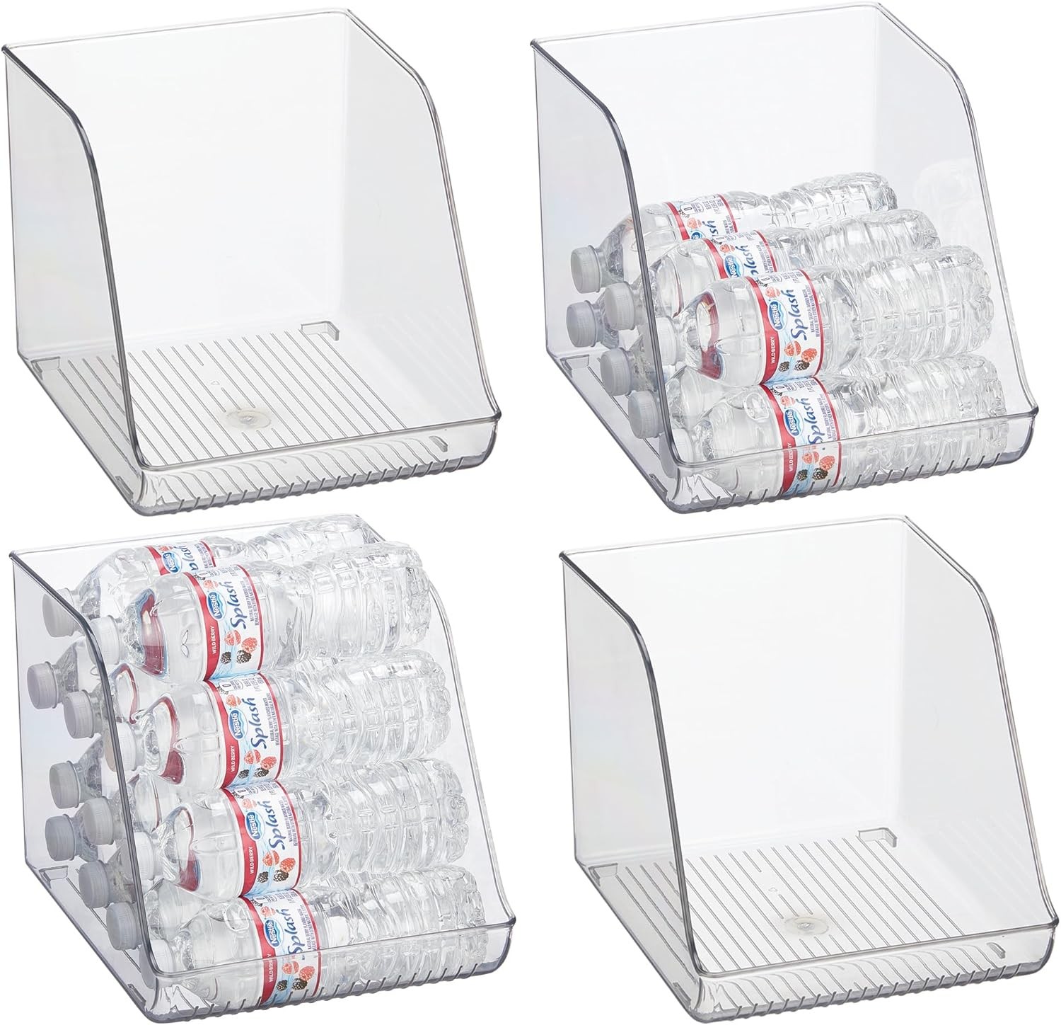Water Bottle Organizer Fridge/Pantry Clear Made in USA