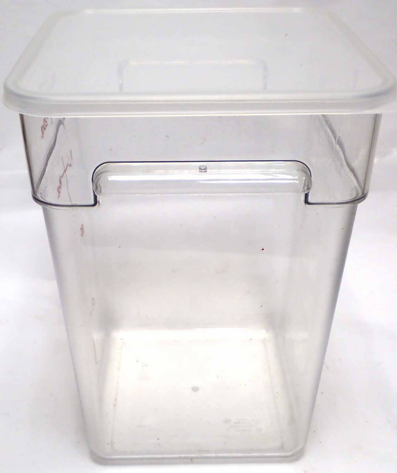 CAMBRO 22SFSCW CAMWEAR CAMSQUARE 22qt FOOD STORAGE CONTAINER w/ SEAL COVER CLEAR