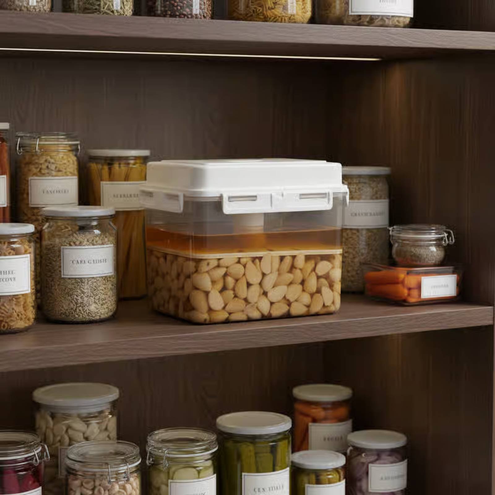 Kimchi Container Refrigerator Safe Airtight Pickle Jar Included for Fermenting