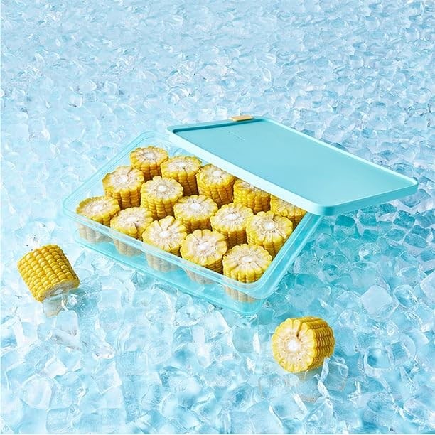 HFL106 Freezer Fit Plastic Food Storage Container with Lid for Kitchen, Lunch, M