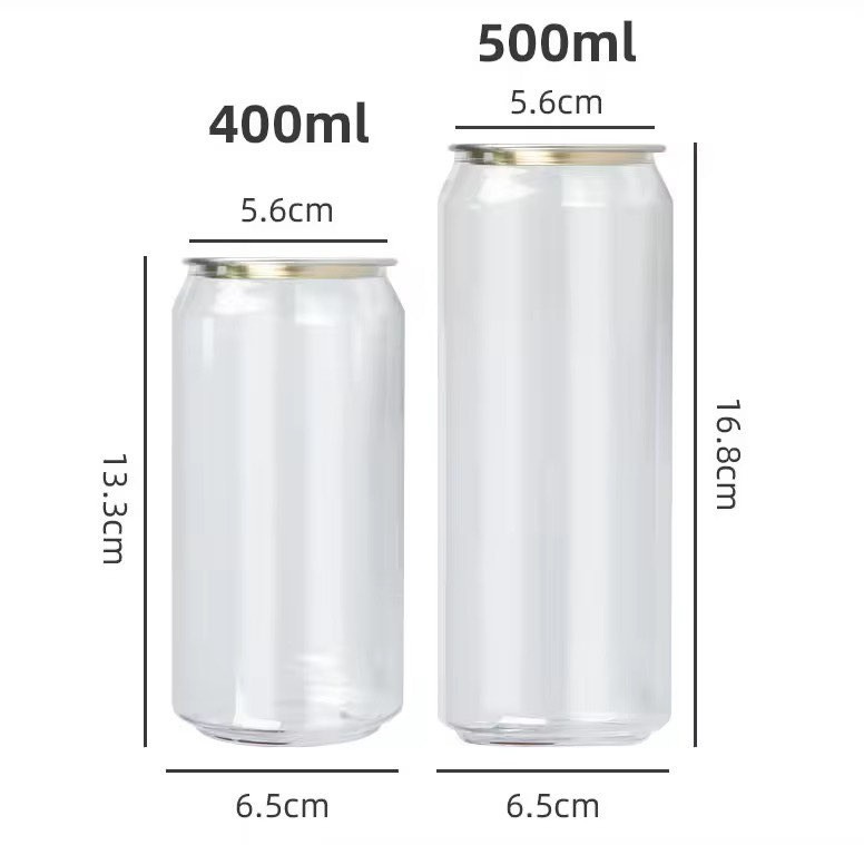 500ml Plastic Cans, Plastic Bottles, Juice Bottles for Cans Sealing Machine