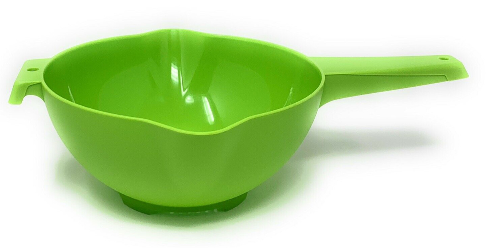 Tupperware Colander / Strainer 1 qt Pasta Vegetables Fruit Apple Green Color New