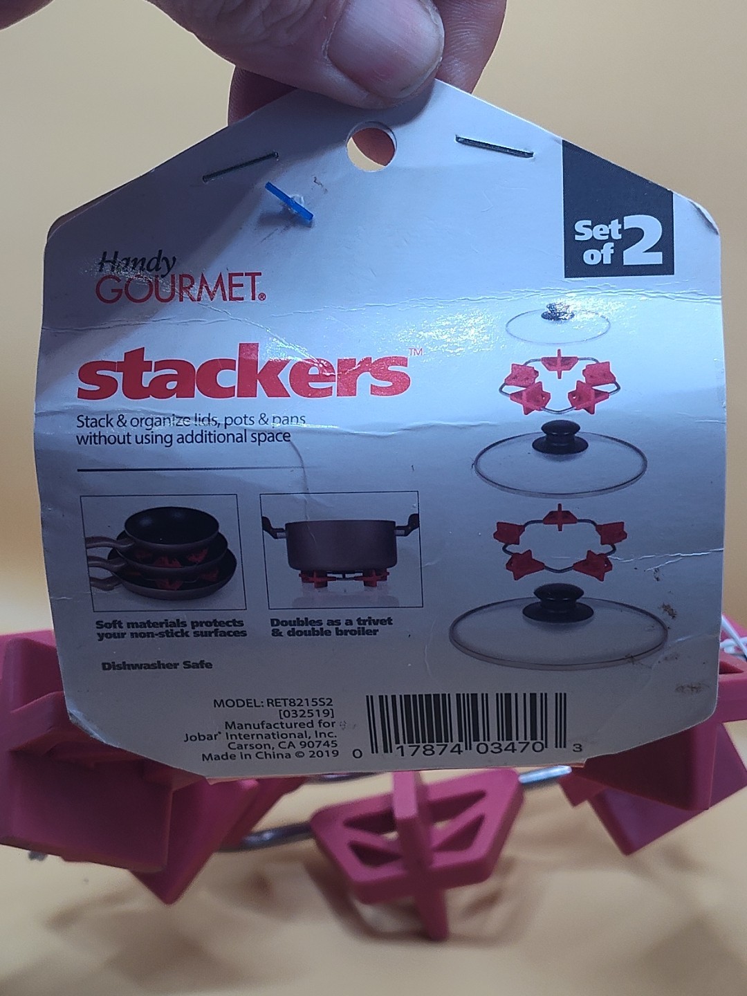 Stackers Set Of 2. Stack & Organize Lids, Pans And Pots. New With Tags Free Ship