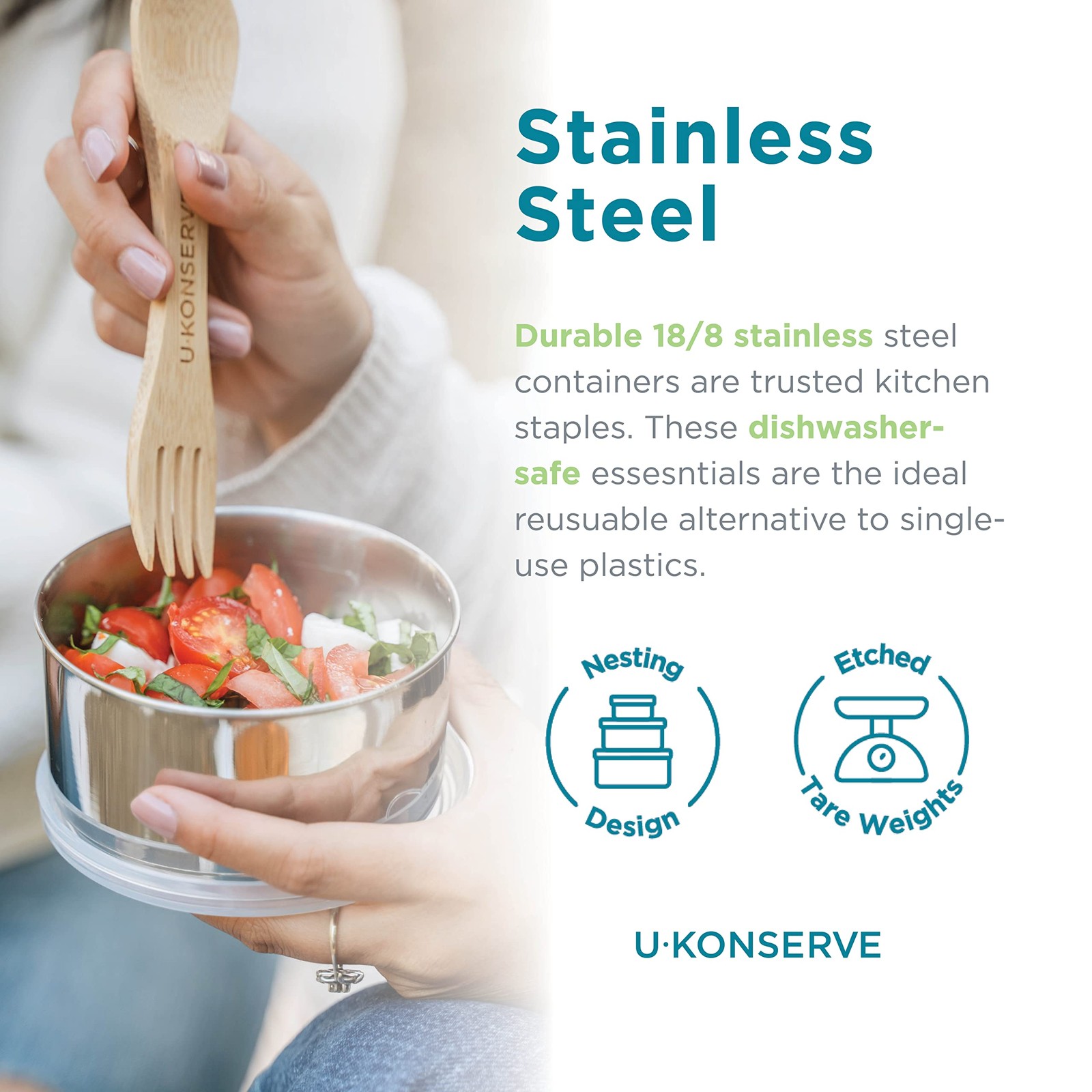 Stainless Steel Round Food Storage Bento Container, Leak Proof Silicone Lid D…
