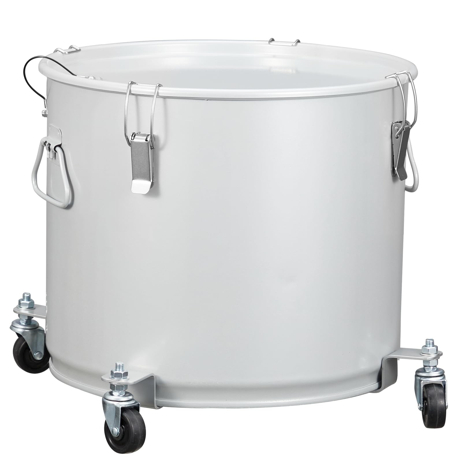 Fryer Grease Bucket 10 Gal, Coated Carbon Steel Oil Filter Pot with Caster Ba…