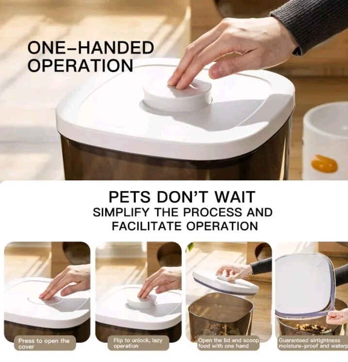 Rice Dispenser,5.28 Qt/5 L/10 Lbs Food Storage Container with Measuring Cup Food