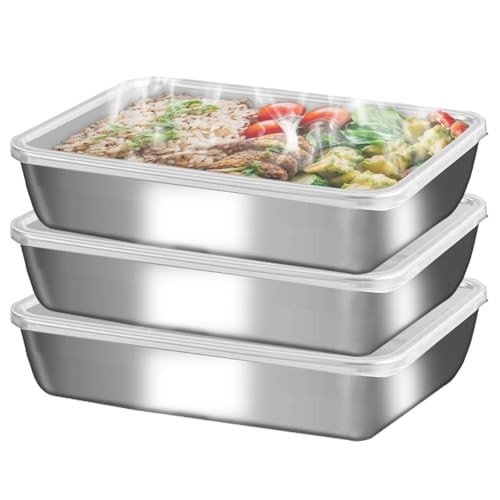 GIUOIDUO stainless steelFood Storage Containers setsstorage box with lidfreez…