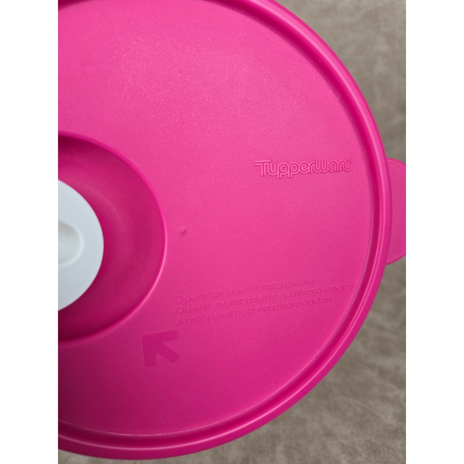 2 Pink Tupperware CrystalWave Seals ~ Lids # 2