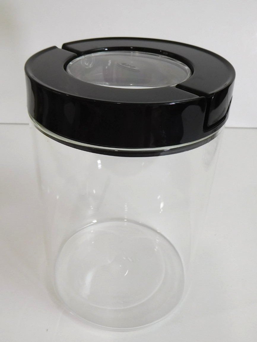 “GLASS” OXO GOOD GRIPS ~ size # ~ FLIPLOCK CANISTER storage jar container (#2)