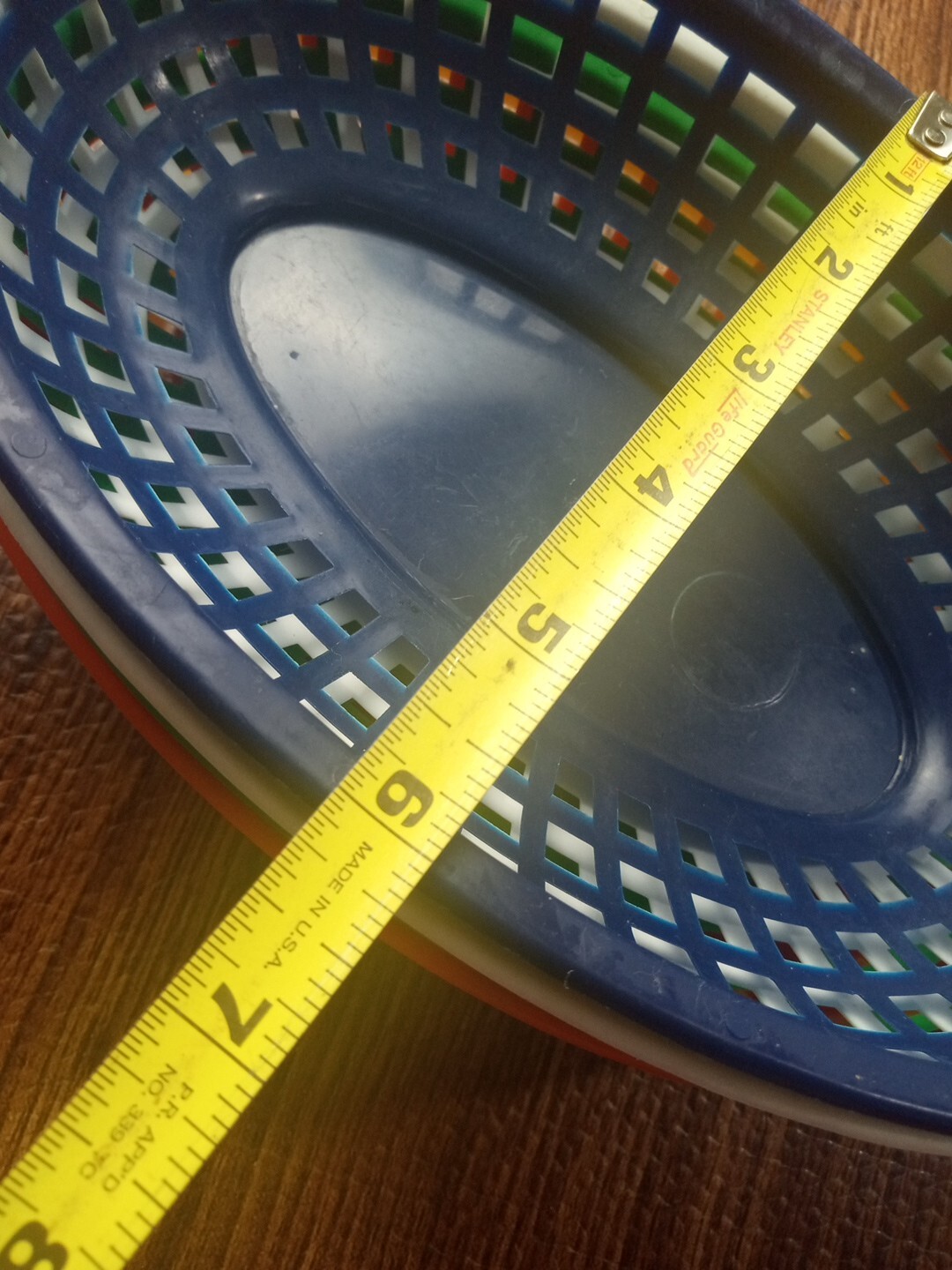 INGRID Plastic 9 1/4″ × 6 1/8″ FOOD Baskets Multicolor