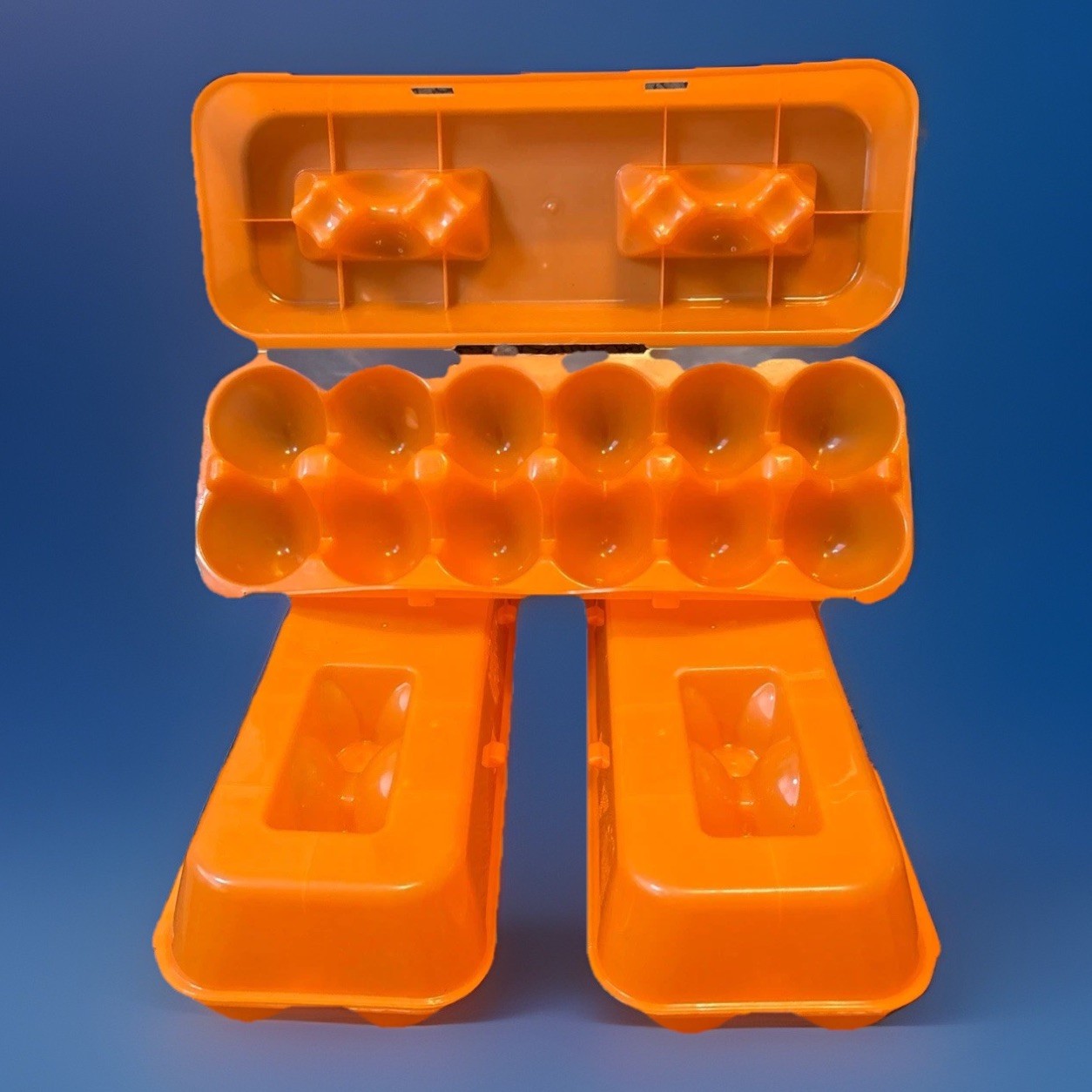 (3) Tuff Stuff Reusable Plastic Jumbo Duck Turkey Egg Cartons, BPA Free – New!!!