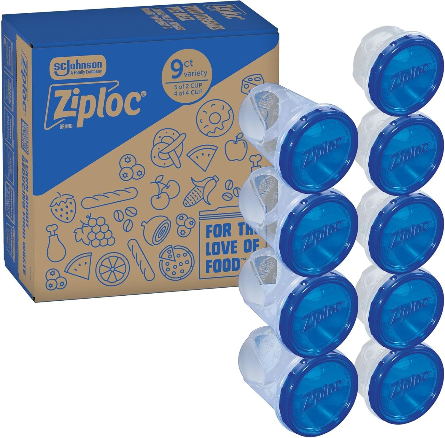 Twist ‘N Loc Food Storage Meal Prep Containers Variety Pack, 9 Count
