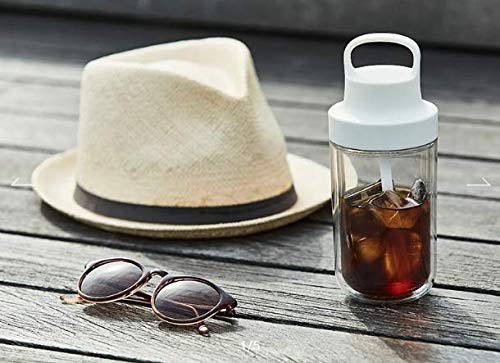 Kinto 20071 Togo Bottle 16.9 Fl Oz 480 Ml White Includes Straw Lightweight