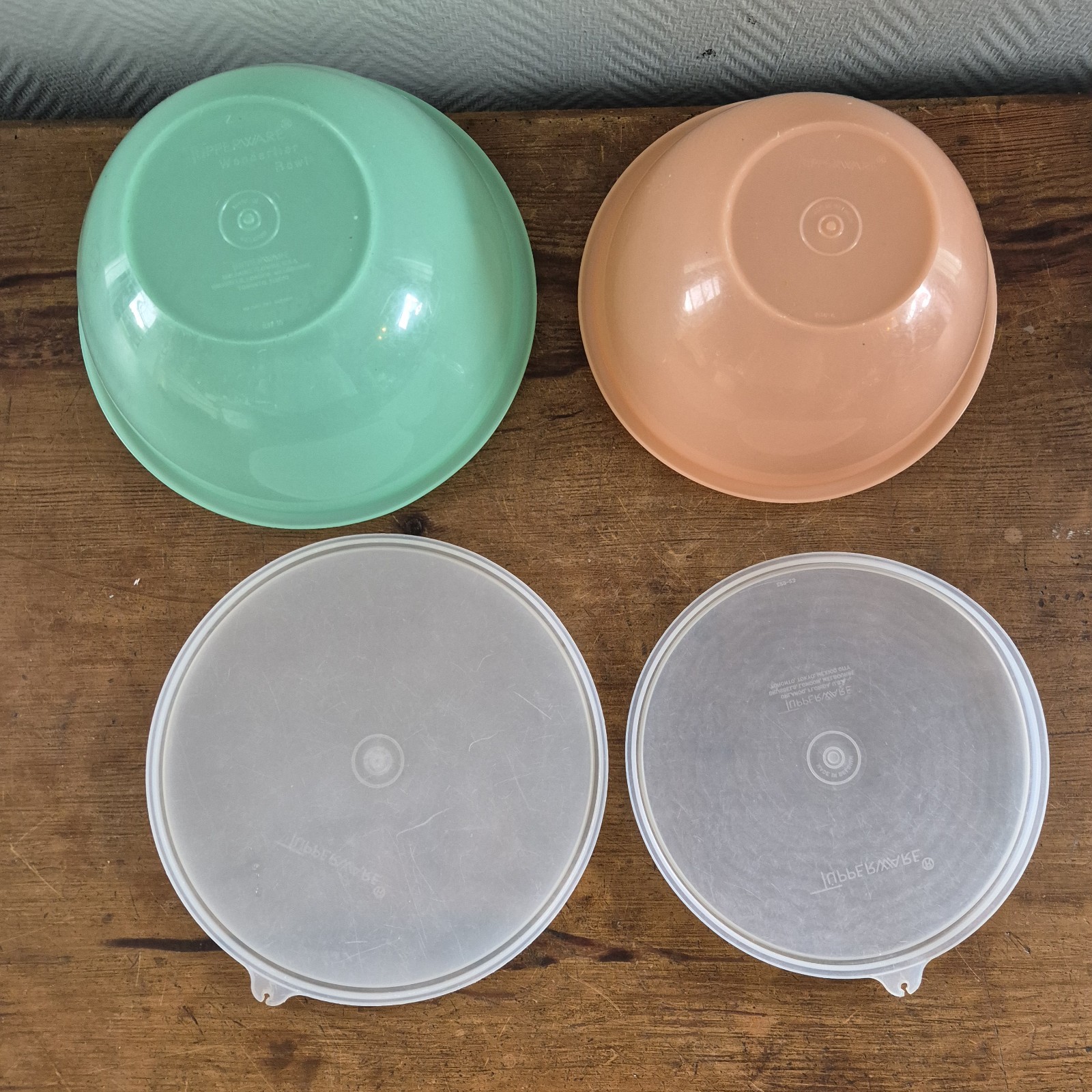 Vintage Tupperware Bowl Set, Pastel Trays Bowls