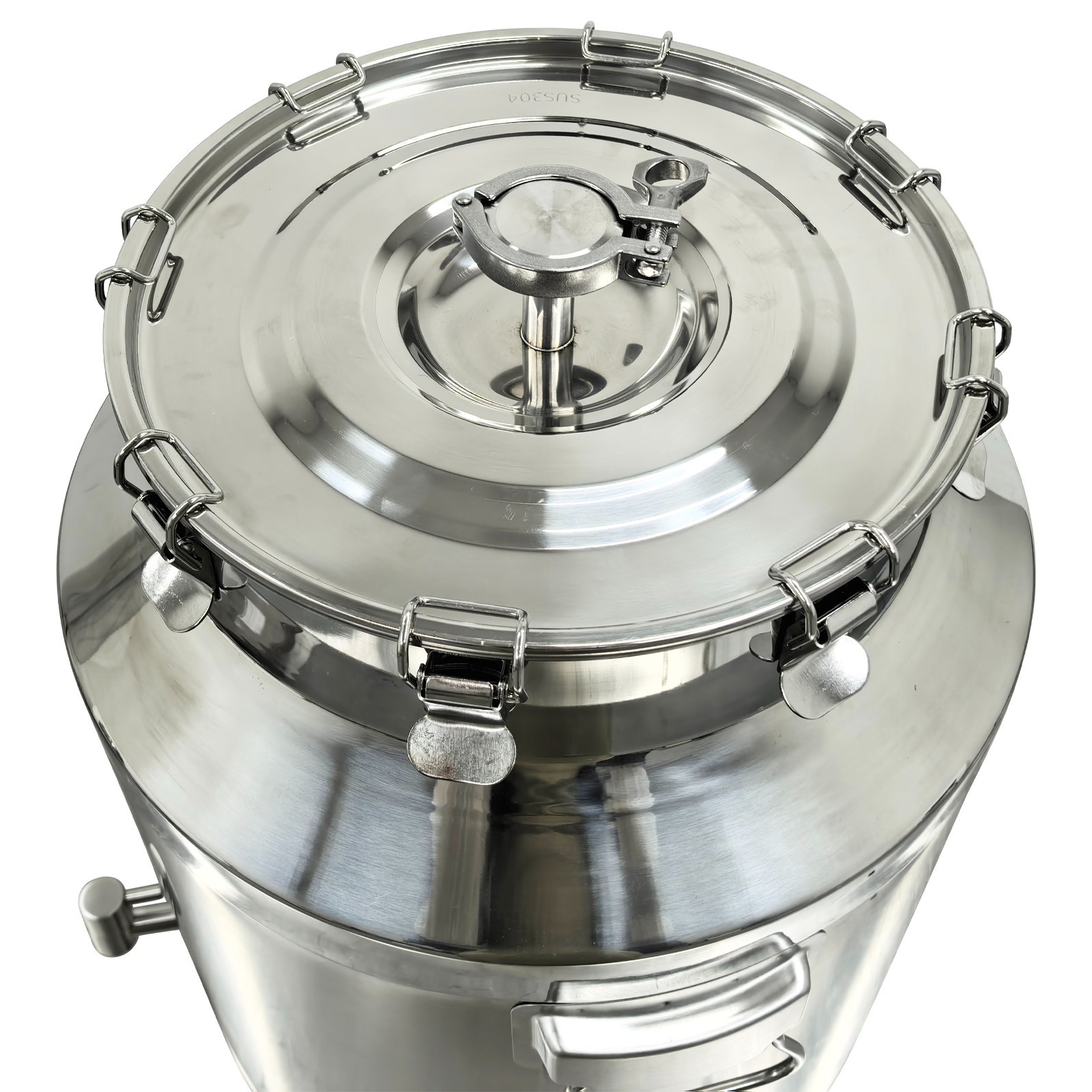 304 Stainless Steel Fermenter Tank 64L Capacity Sealing Storage Tank with Faucet