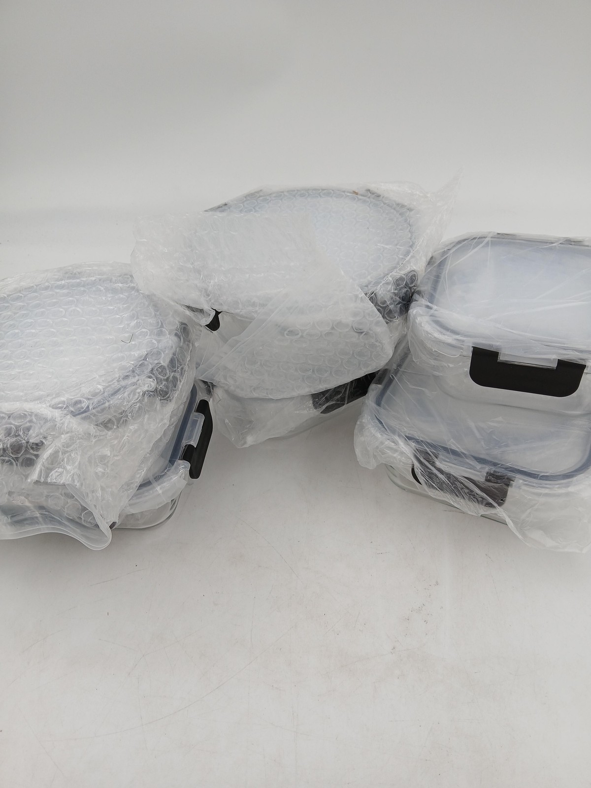 12-Piece Food Storage Containers Set Locking Lids Leakproof Round Square Clear